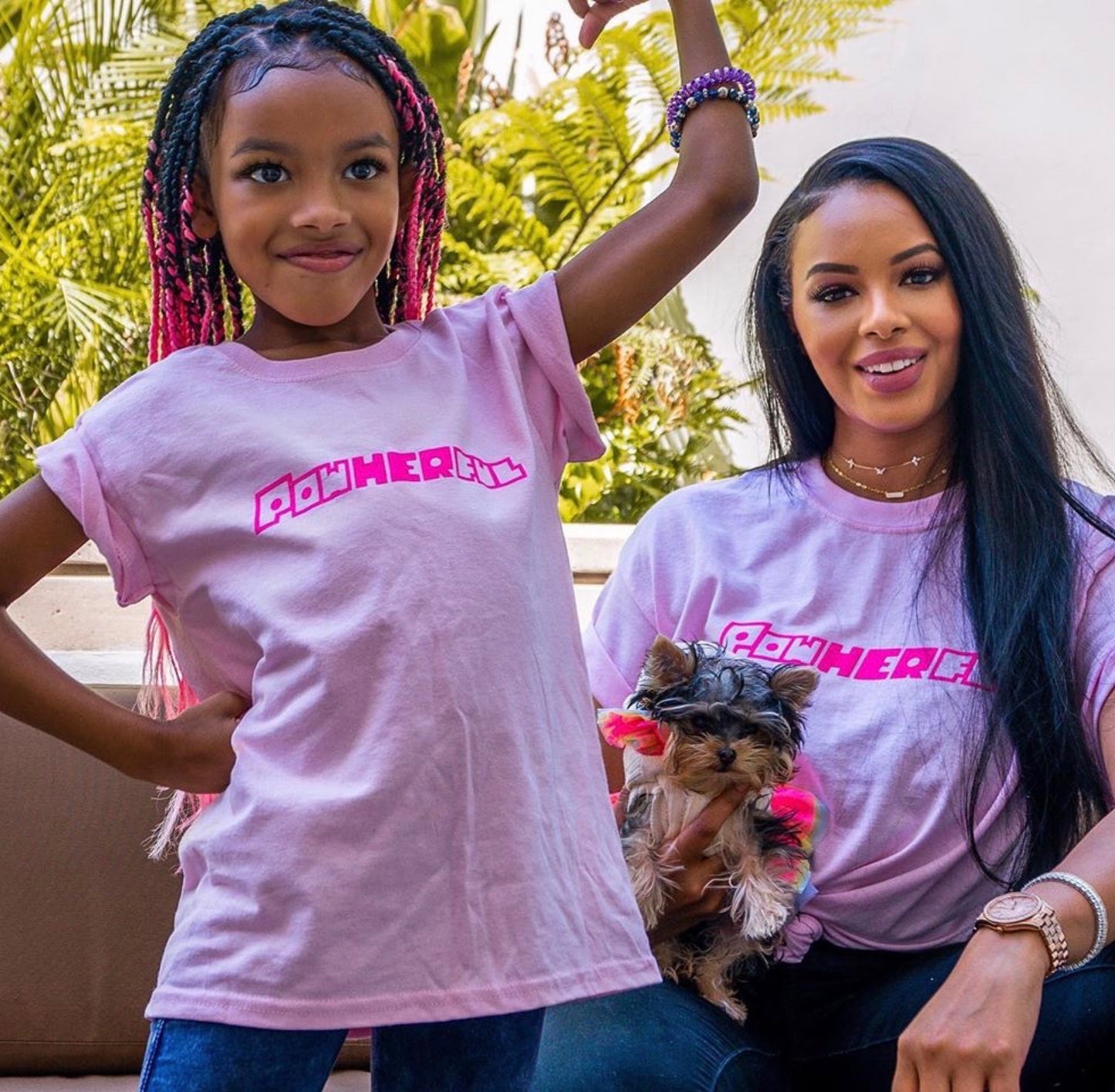 PowHERful Youth T-Shirt in Pink