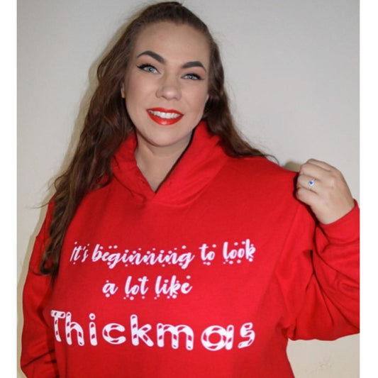 Thickmas Adult Hoodie in Red