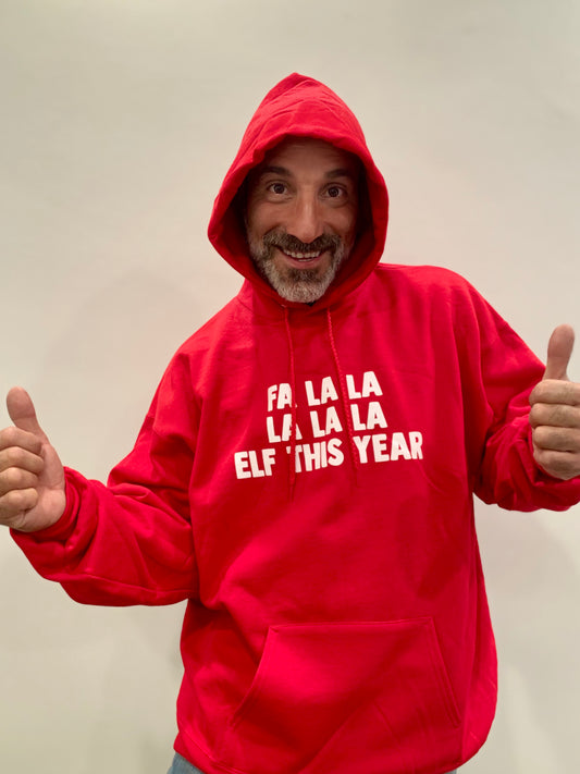 Elf This Year Unisex Youth Hoodie in Red